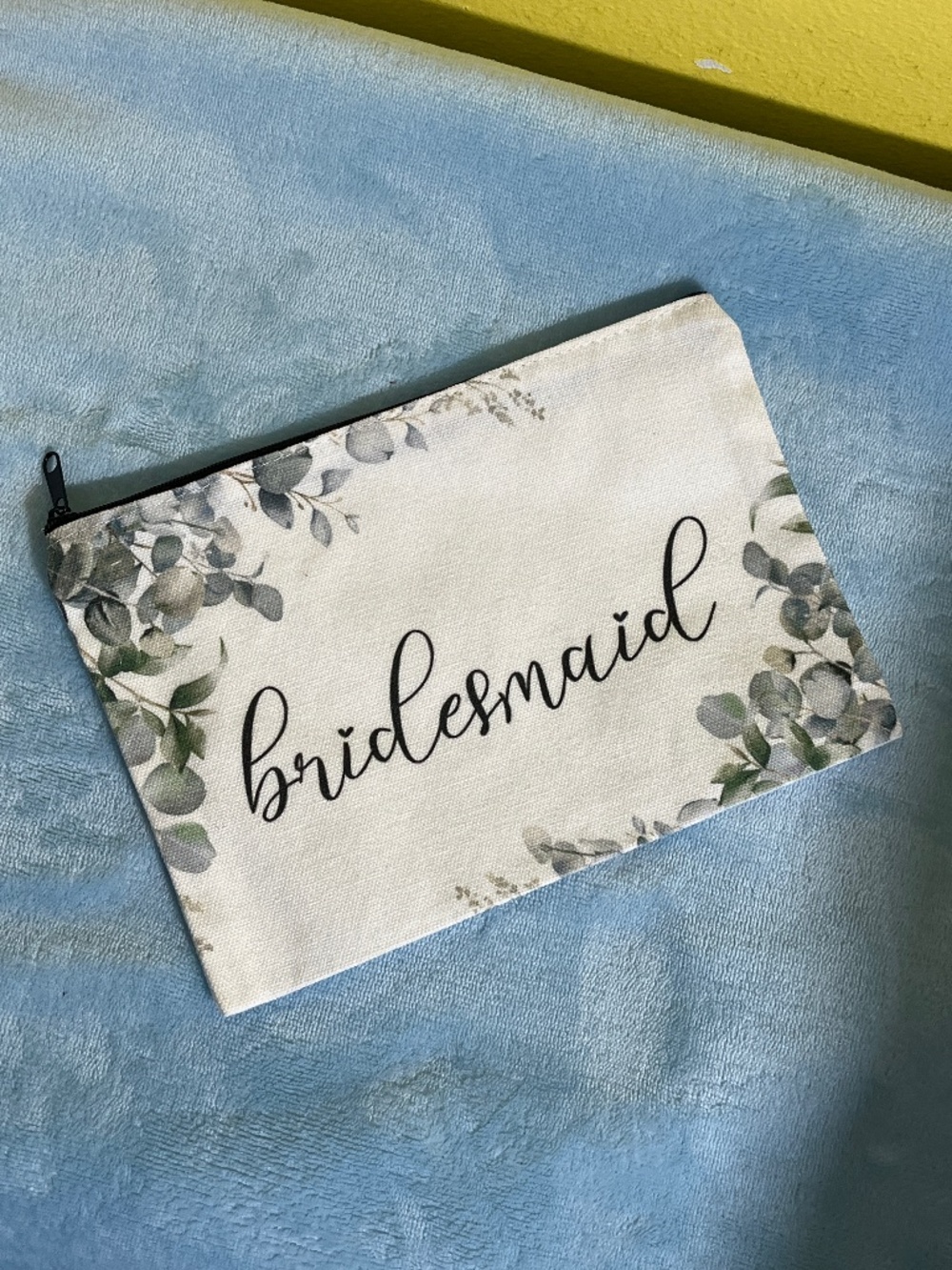 Bridesmaid Zipper Pouch | 8.5” x 6” | New Without Tags | Wedding Gift
